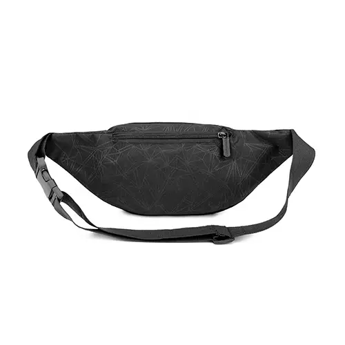 Durable Multi-Pocket Waist Bag with Elegant Textured Design